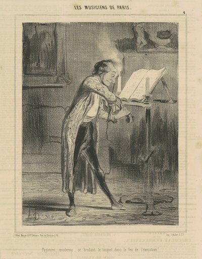 Paganini Moderne... tekijältä Honoré Daumier