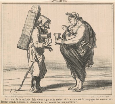 Viiniköynnöstaudin seurauksena tekijältä Honoré Daumier