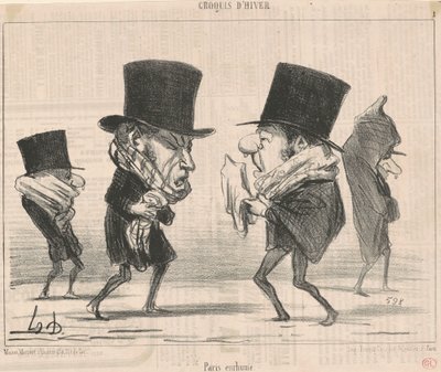Pariisilla on vilustuminen tekijältä Honoré Daumier