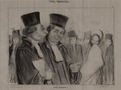 Pariisilaiset tyypit, no. 4: Vanha roisto! tekijältä Honoré Daumier