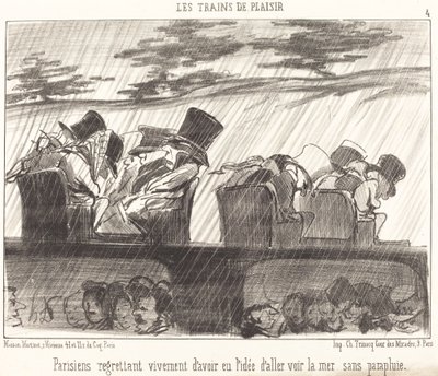 Pariisilaiset katuvat syvästi... tekijältä Honoré Daumier