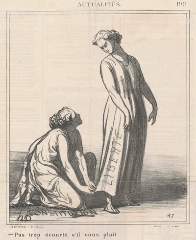 Ei liian lyhyt, kiitos. tekijältä Honoré Daumier