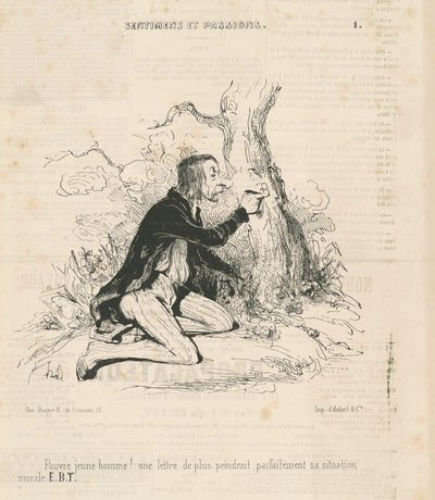 Köyhä nuori mies! tekijältä Honoré Daumier