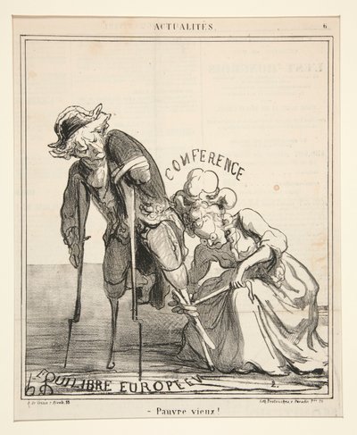 Poor Old Man!, Actualitesilta tekijältä Honoré Daumier