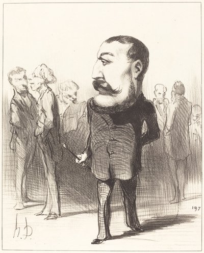Pierre-Napoleon Bonaparte tekijältä Honoré Daumier