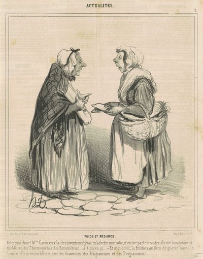 Painot ja mitat tekijältä Honoré Daumier