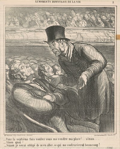 Seitsemännen kerran annat minulle takaisin... tekijältä Honoré Daumier
