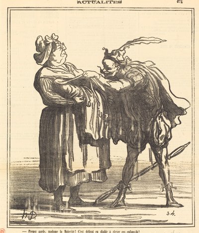 Varo, rouva enemmistö! tekijältä Honoré Daumier