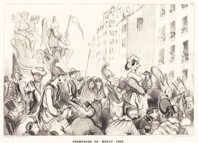Lihotun härän kävely tekijältä Honoré Daumier