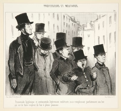 Promenade hygienia tekijältä Honoré Daumier