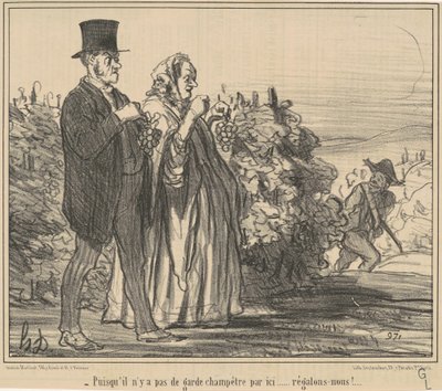 Koska maaseutuvartijaa ei ole... tekijältä Honoré Daumier