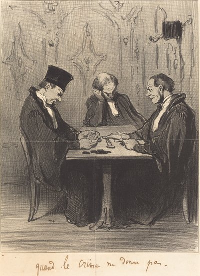 Kun rikos ei anna tekijältä Honoré Daumier