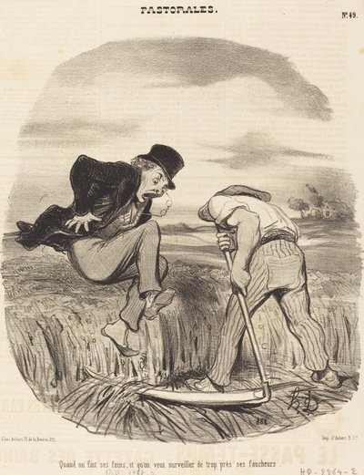 Kun teemme heinää... tekijältä Honoré Daumier