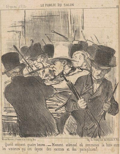 Kun kello on neljä tekijältä Honoré Daumier