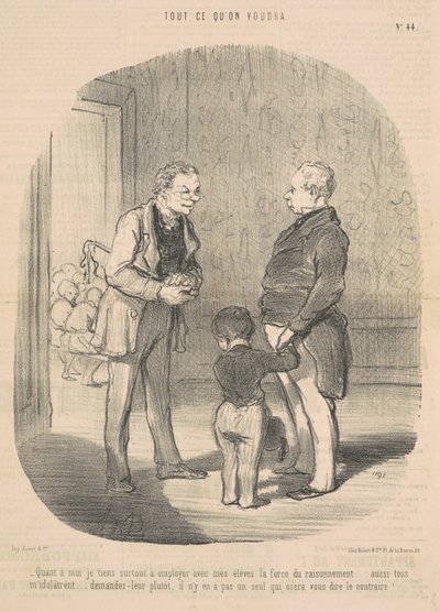 Mitä tulee minuun, haluan käyttää... päättelyn voimaa tekijältä Honoré Daumier