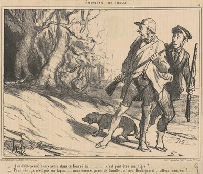 Mitä helvettiä tuossa metsässä voi olla? ... tekijältä Honoré Daumier