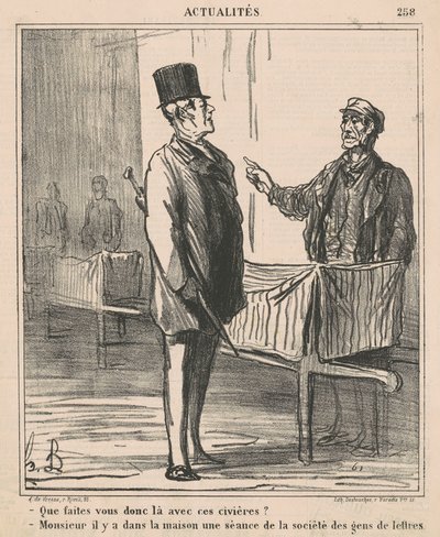 Mitä sinä siellä noilla paareilla teet tekijältä Honoré Daumier