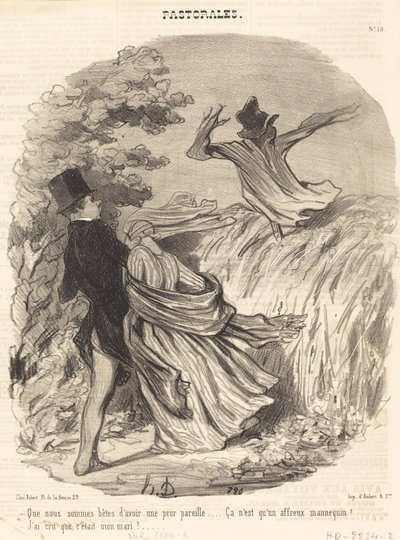 Kuinka tyhmiä olemmekaan, kun meillä on tällainen pelko... tekijältä Honoré Daumier