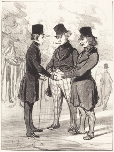 Mikä onnellinen tapaaminen!... Se on... tekijältä Honoré Daumier