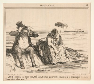 Mikä idea sinulla oli, Adelaide, tulla ja toteuttaa? tekijältä Honoré Daumier