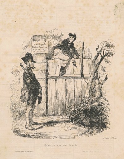 Mitä teet täällä... tekijältä Honoré Daumier