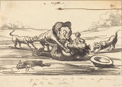 Sanotaanko, että metsästys... tekijältä Honoré Daumier