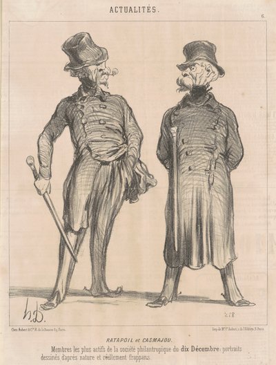 Ratapoil et Casmajoufinnish tekijältä Honoré Daumier