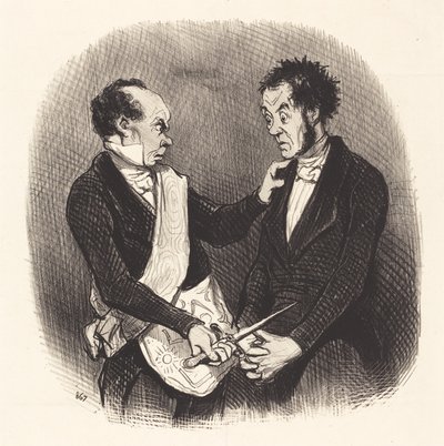 Vapaamuurarin vastaanotto tekijältä Honoré Daumier