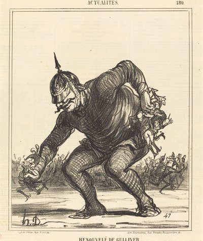 Uusittu Gulliverin toimesta tekijältä Honoré Daumier