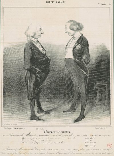 Pisteiden selvittäminen tekijältä Honoré Daumier