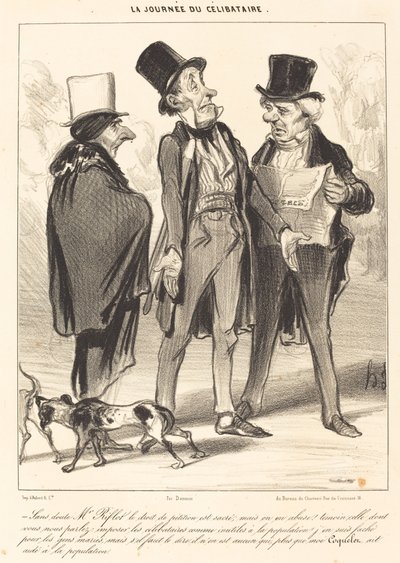 Epäilemättä herra Riflot on oikeassa... tekijältä Honoré Daumier