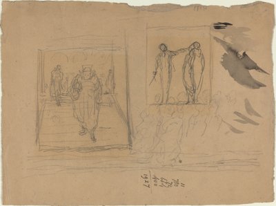 Kohtaus oikeuspalatsissa tekijältä Honoré Daumier