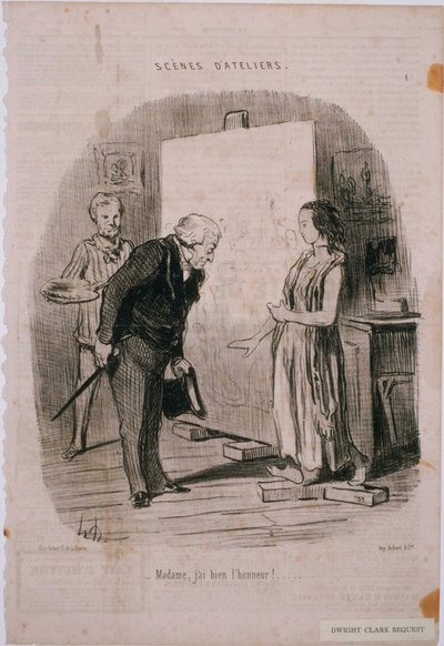 Työpajakohtaukset- Rouva, minulla on kunnia! tekijältä Honoré Daumier