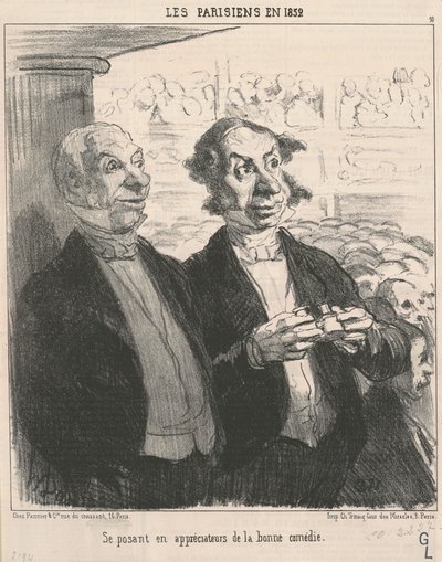 esiintyy arvostajana tekijältä Honoré Daumier