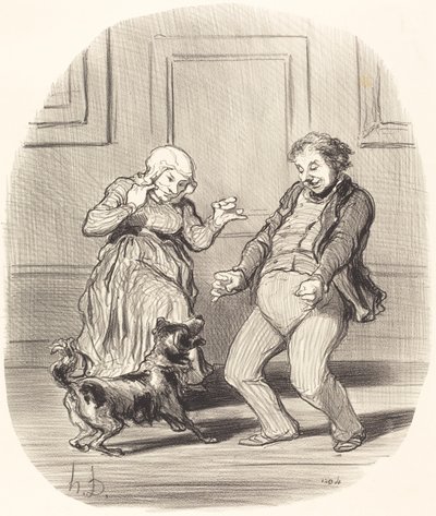 Iloitseminen... helleaallon lopussa tekijältä Honoré Daumier