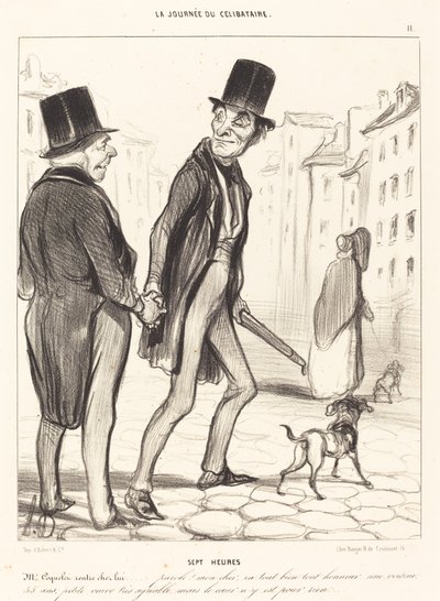 Seitsemän tuntia tekijältä Honoré Daumier