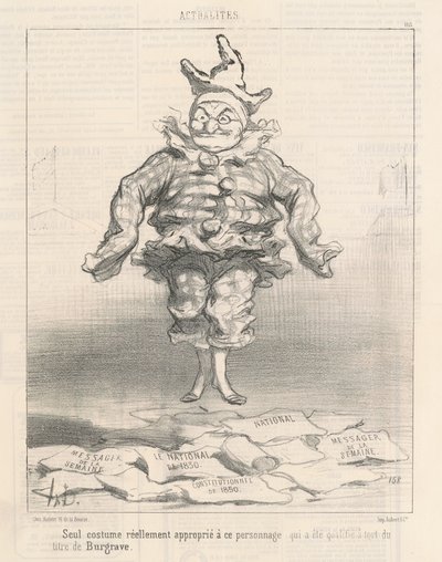 Vain puku ...sopii tälle hahmolle tekijältä Honoré Daumier