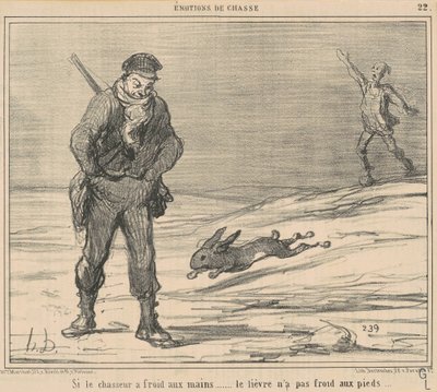 Jos metsästäjä on kylmä, jänis ei ole kylmä... tekijältä Honoré Daumier