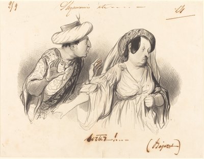 Pois!... (Bajazet) tekijältä Honoré Daumier