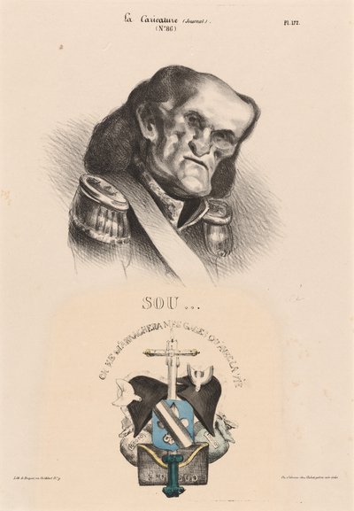 Soult (marsalkka) tekijältä Honoré Daumier