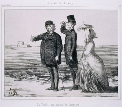 Taiteilijoiden matkamuistot - La Varenne-Saint-Maurissa tekijältä Honoré Daumier