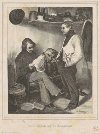 Pyhän muisto Pelagie tekijältä Honoré Daumier
