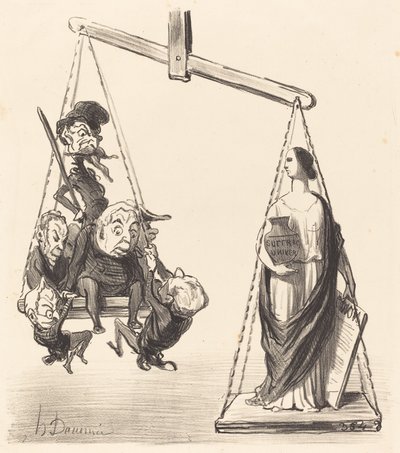 yleinen äänioikeus tekijältä Honoré Daumier