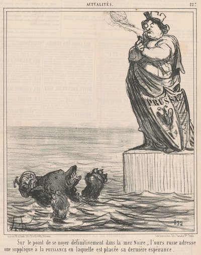 Kohta hukkumassa... tekijältä Honoré Daumier