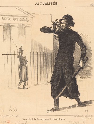 Hallintoneuvoston valvoja tekijältä Honoré Daumier
