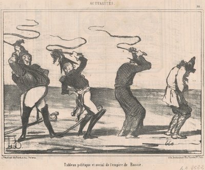Venäjän valtakunnan pöytä tekijältä Honoré Daumier