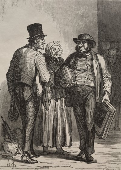 Huutokauppahuone: Kauppiaat. tekijältä Honoré Daumier