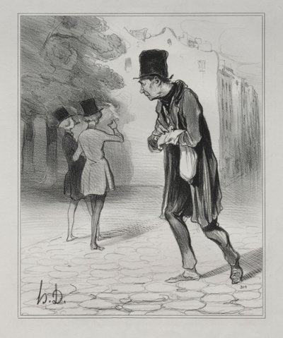 The Bohemians of Paris, levy 4: The Collector of Sigar Stubs, 5. joulukuuta 1841. tekijältä Honoré Daumier