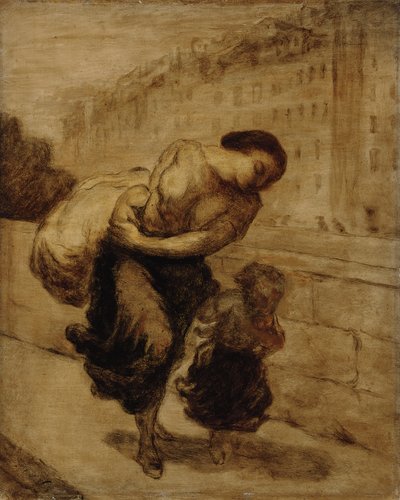 Taakka; Taakka, n. 1855-1856 tekijältä Honoré Daumier