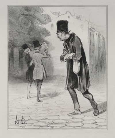 Sikarituntien keräilijä tekijältä Honoré Daumier